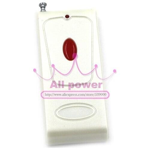Wireless Remote Controller 100M Range Distance One Button White Color Fixed Code 2260/ 2262 315MHz/433MHz