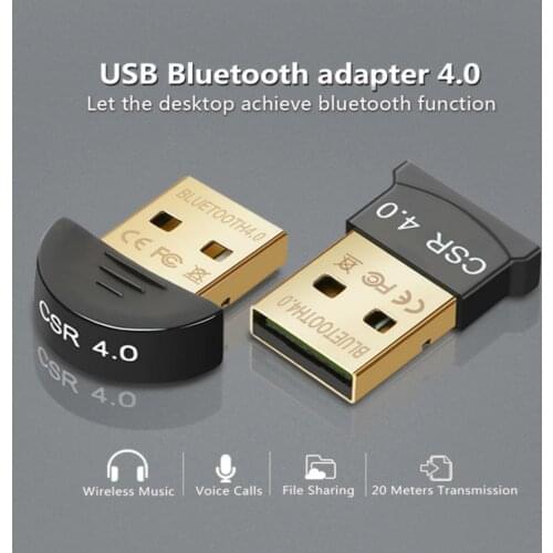 Wireless USB Bluetooth adapter 4.0 Audio receiver Bluetooth audio transmitter CSR4.0 receiver suitable for laptops