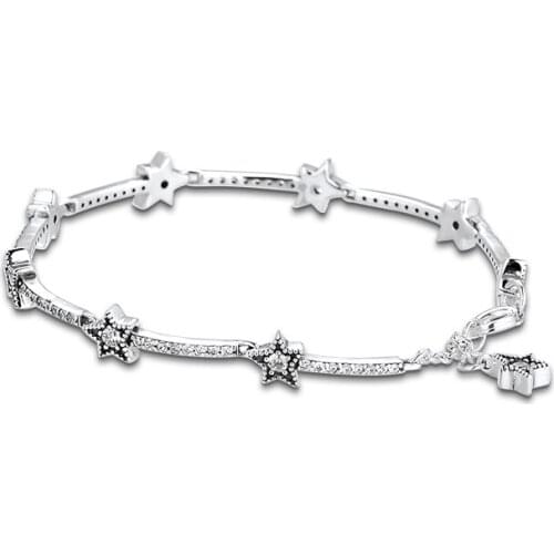 Christmas Celestial Stars Bracelets For Jewelry Making Sterling Silver Jewelry For Woman DIY Fashion Bracelets