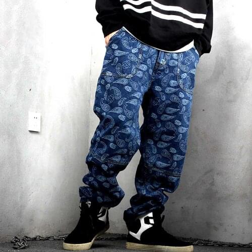 Fashion Premium Loose Baggy Jeans Men Casual Denim Pants Straight Trousers Plus Size Streetwear Jeans Men Clothing