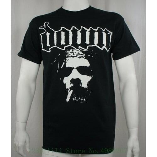 Authentic Down Band Smoking Jesus T Shirt S M L Xl 2Xl Pantera New Men T Shirt Print Cotton Short Sleeve T-Shirt