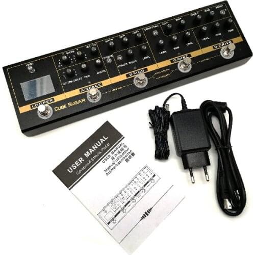 Guitar Multi-Effects Pedal With 72 IR Cabinets Simulation 9 Looper Tuner Overdive Distortion Chorus Phaser Delay Reverb Effect