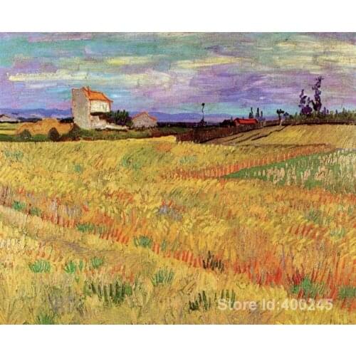 Artwork by Vincent Van Gogh Wheat Field Oil painting canvas reproduction High quality Hand painted