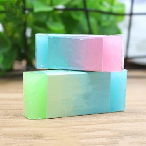 2/4PC Colored Pencil Rubber Eraser Jelly Translucent Eraser Jelly Color Eraser Art Drawing Exam Sketch Eraser Student Stationery