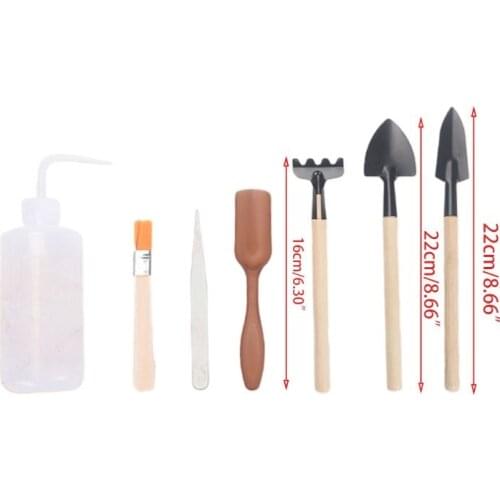 Mini Garden Tools Sets Succulent Plants Bonsai Miniature Planting Flower Gardening Tools wholesale