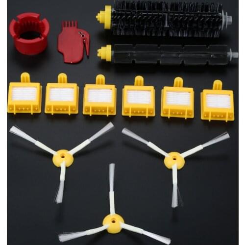 16pcs/kit Vacuum Cleaning Robots Replacement Kit fits for 700 Series Maintenance Accessory Filters/Side Brush/Roll/Screw/Tools