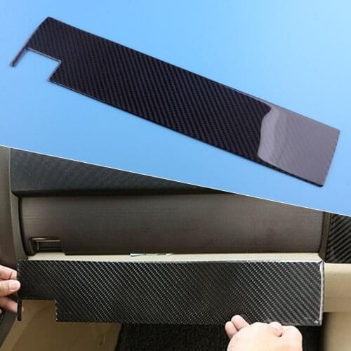 Carbon Fiber Black Copilot Dashboard Panel Cover Trim Fit for Honda CR-V CRV 2007 2008 2009 2010 2011 Left Hand Drive Only