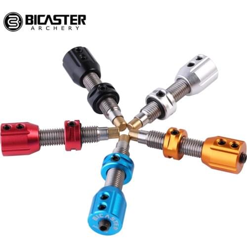 Bicaster Archery Screw-In Pressure Button Adjustable Cushion Plunger Copper thread for Recurve Bows tools Accessories