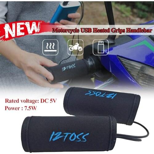 New 2pcs Motorcycle Handlebar Gloves/Heated Grips Set Windproof Warm Velvet Covers Cold Winter Warm Cycling Gloves