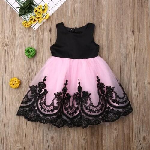 2019Summer Kids Baby Girls Pageant Princess Formal Bridesmaid Gown Tutu Bow Dress