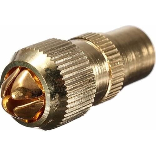 1Pcs Gold Plated Male TV Aerial Connector - RF Coax Cable Plug Freeview Coaxial