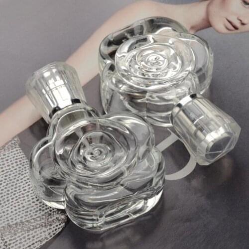 22ml Rose Style Empty Glass Spray Perfume Bottle Empty Glass Perfume Bottles With Mist Atomizer F103