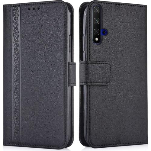 Luxury Flip Wallet Leather Case for Huawei Honor 20 YAL-L21 YAL-AL00 YAL-TL00 6.26'' Magnetic Book Protect phone back Cover