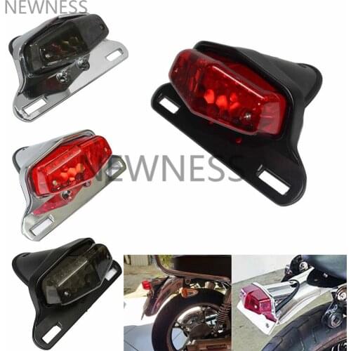 Motorcycle LED Tail Light For Triumph Cafe Racer Stop Taillight Brake Lamp Lucas Style Taillamp for Harley Honda Yamaha xj6