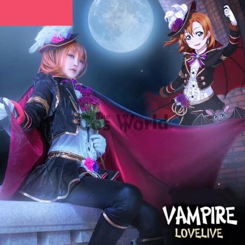 Clearance M Size Love Live Kousaka Honoka Vampire Halloween Dress Uniform Outfit Anime Cosplay Costumes