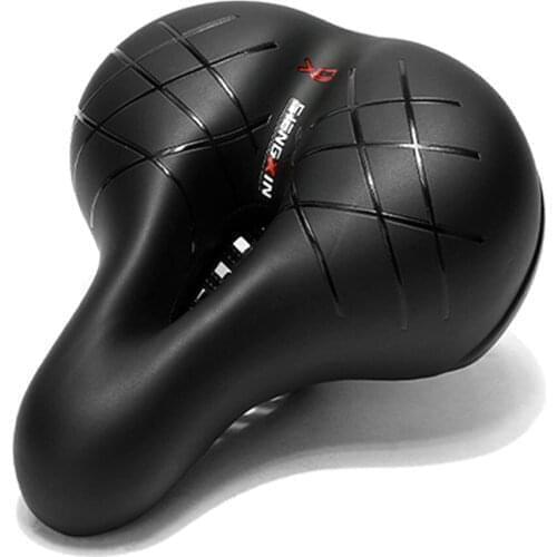 Bike Seat Comfortable Bicycle Saddle Replacement Wide Waterproof Bike Seat Cushion Dual Shock Absorbing Ball for MTB Road Bike