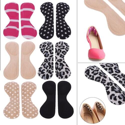 1 Pair Self-adhesive Silicone Gel Heel Cushion Liners Foot Care Heel Pad