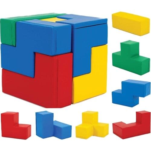 YLWCNN Small Software Building Block Toy Equipment Kids Soft Play Set PU Foam Stack Game Educational Puzzle Game