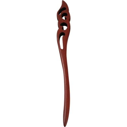 Women Ladies Vintage Wooden Hair Stick Hair Pin Red Sandalwood Wood Pin Hair Accessory Findings