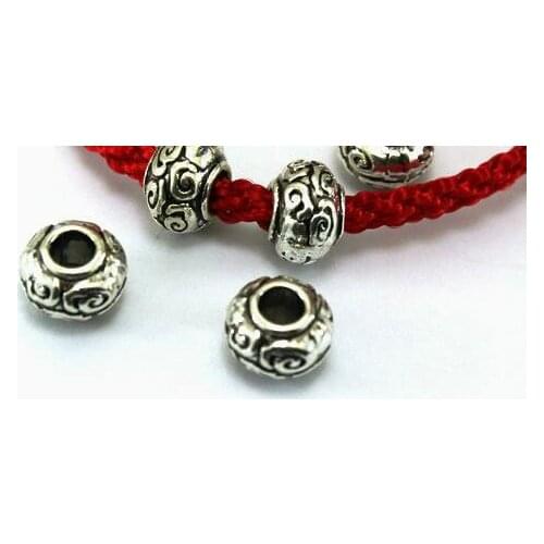 10pcs/lot 10mm Round Craft Tibetan Silver Bracelets Spacer Beads Handmade Decorative Metal Ball Beads DIY Jewelry For Men