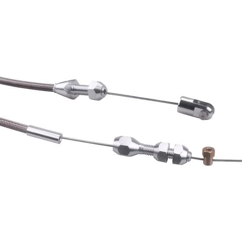 36'' Inch Stainless Steel Braided Throttle Cable Compatible with LS1 for Chevy 4.8 5.3 5.7 6.0 Engine LS