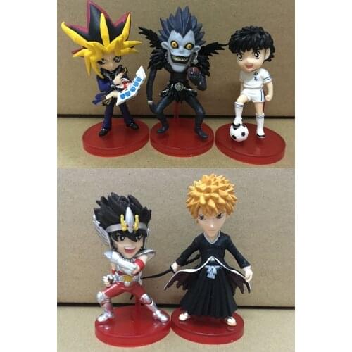 5-6cm Japanese anime figure Yugi Muto/Ryuuku/Kurosaki Ichigo/Tsubasa Ozora/Seiya action figure collectible model toys