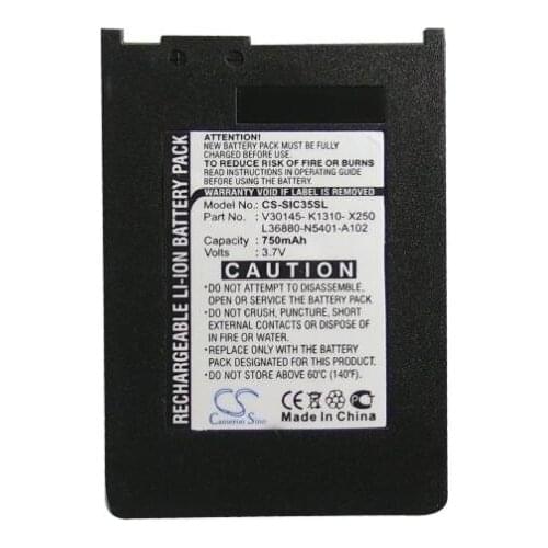 Cameron sino 750mah battery for SIEMENS 3506 3508 3518 3568 3608 C35 C35e C35i M35 P35 S35 S35i S46 S47 L36880-N5401-A102