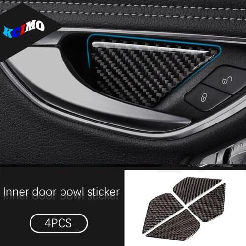 Car Accessories For Mercedes Benz C Class W205 15-20 E GLC W213 X243 16-20 ABS chrome/Carbon Fiber Texture Door Bowl Cover Panel