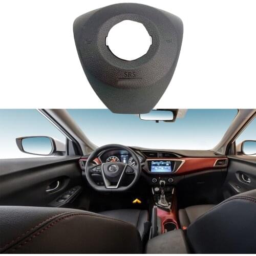 Driver Cover Steering Wheel Cover ABS black Horn cover Professional Interior parts for Nissan Bluebird 2016-2018-2019-2020