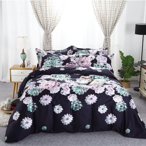 Succulent Colorful 20 New Fantasy Flower Scenery Comforter Bedding Set Queen Twin Single Duvet Cover Set Pillowcase Home Luxury