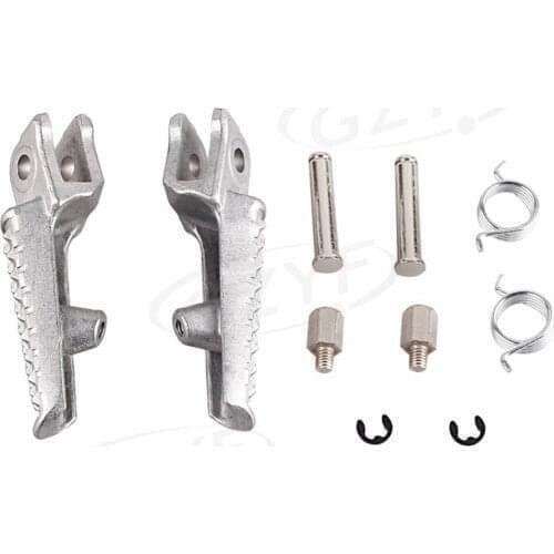 CNC Aluminum Front Foot Peg Footrest for Honda CBR600RR F5 2003-2014 & CBR1000RR 2004-2014 & CB1000R 2008-2011 Silver