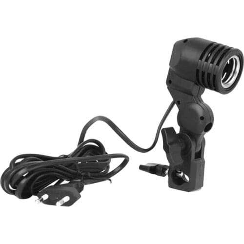 Photography Photo Light Bulb Single Holder E27 Pedestal Studio EU plug