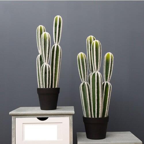 Artificial Cactus Potted Cactus Column Tropical Simulation Plant Home Garden Hotel Living Room Decoration False Potted Plant