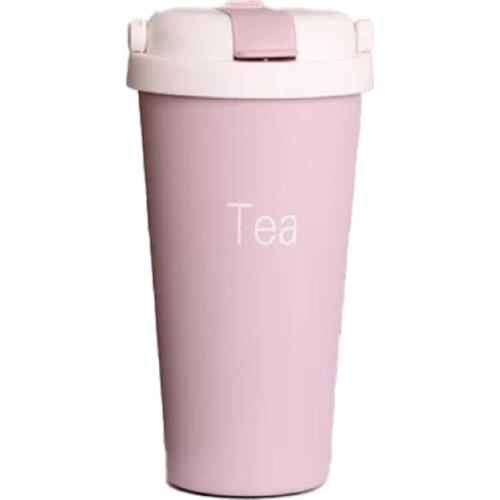 304 Stainless Steel European Straw Coffee Cup Office Insulation Cup Creative Outdoor Leisure Car Grinding Cup