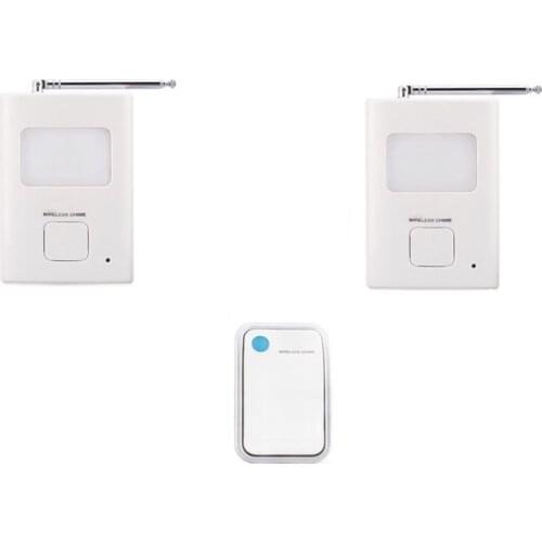 200m work ring bell 1 emitters+2 receivers music doorbell wireless doorbell,wireless door chime bell 36 music door bell