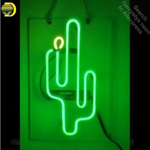 Neon Sign Cactus Bar Neon Signs Real Glass Tubes Neon Bulb Signboard lighted Signs Beer neon lights for sale customized Lamp