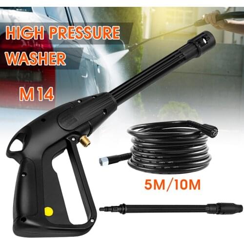 High Pressure Car Washer Spray Guns Jet Lance Nozzle Jet Water Gun 10m Extension Hose Car Cleaning for Black Decker for Bosch