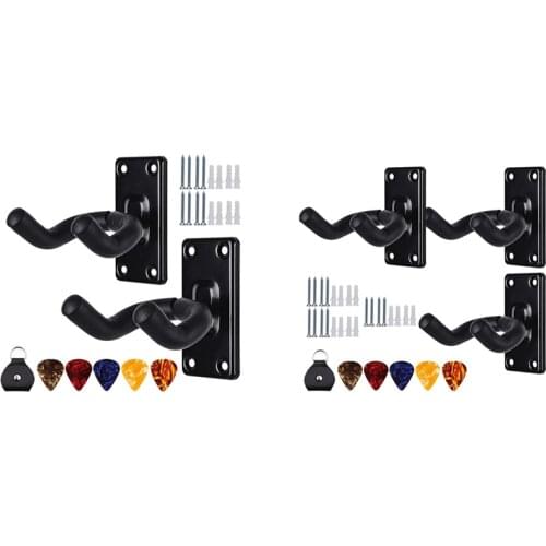 Guitar Hanger Guitar Hook Guitar Holder Guitar Wall Mount Hangers for Electric Acoustic and Bass Guitars