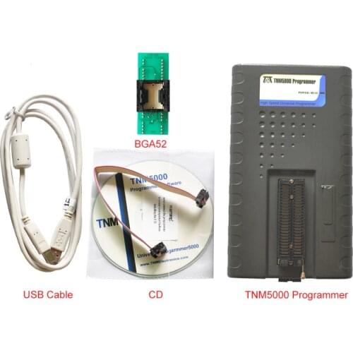 TNM5000 USB ISP EPROM Programmer recorder+BGA52 socket,for Flash Memory,EEPROM,Microcontroller,PLD,FPGA,ISP,Laptop/Notebook IO