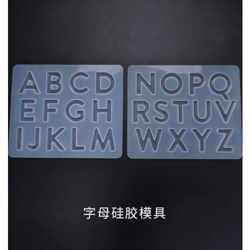 Transparent Silicone Mould Dried Flower Resin Decorative Craft DIY letter and number Mold epoxy resin molds for resin