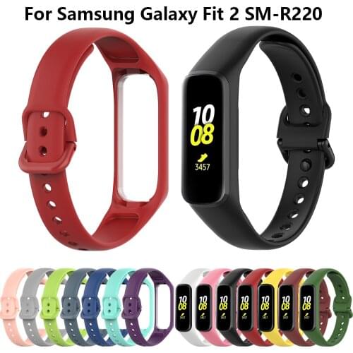 Silicone Watch Band Strap For Samsung Gear Fit 2 Sport fitness Replacement Wristband For Samsung Gear Fit2 SM-R220 Bracelet