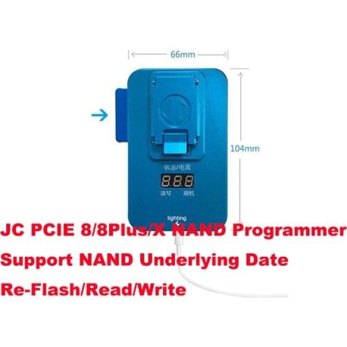 JC Pro1000S PCIE NAND Programmer Test Fixture for iPhone 8/8 plus/X/7/6s Error Repair Tool Memory Upgrade Serial SN Read Write