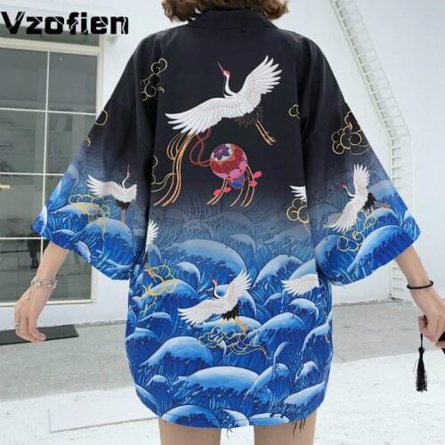 Japanese Kimono Traditional Cardigan Loose Summer Men Women Sunscreen Thin Yukata Asian Clothes Harajuku Streetwear Cosplay