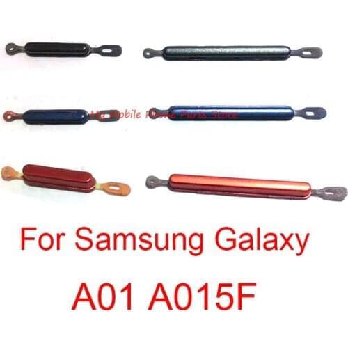 10 Sets Power Volume Side Button Key For Samsung Galaxy A01 A015 A015F Power ON OFF Volume UP DOWN Side Key Button Repair Parts