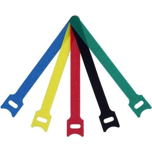 10pcs Reusable Cable Straps Wire Ties Cable Management Cord Organizer Fastening Hook and Loop Wire wrap Management 6 Inches