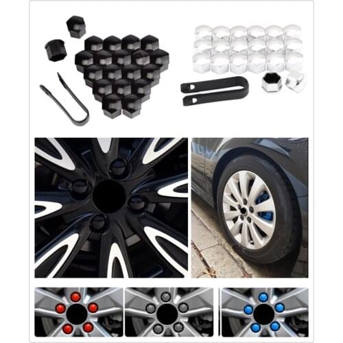 20pcs car wheel cover screw protector nut dustproof 17 19 21mm for Audi I Ah Ah A8 A3 A4 A6 A5 Q7 R A3 3-Door