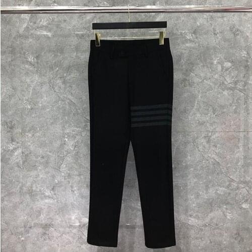 2021 Fashion Brand Pants Men Casual Wool Suit Pants Mens Business Black Autumn And Winter Formal woolen Trousers