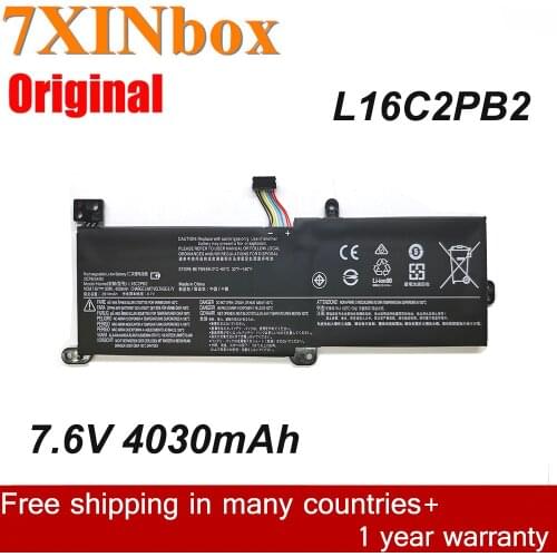 7XINbox 7.6V 30wh Original L16C2PB2 L16L2PB2 L16S2PB2 Laptop Battery For Lenovo IdeaPad 320-14IAP 320-15AST XIAOXIN 5000-15