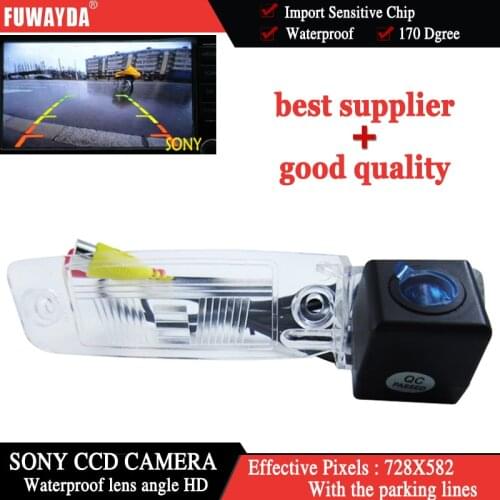 FUWAYDA FOR SONY CCD Chip Car Rear View Reverse Backup PARKING CAMERA for KIA SPORTAGE R 2010-2014 With Guide Line WATERPROOF
