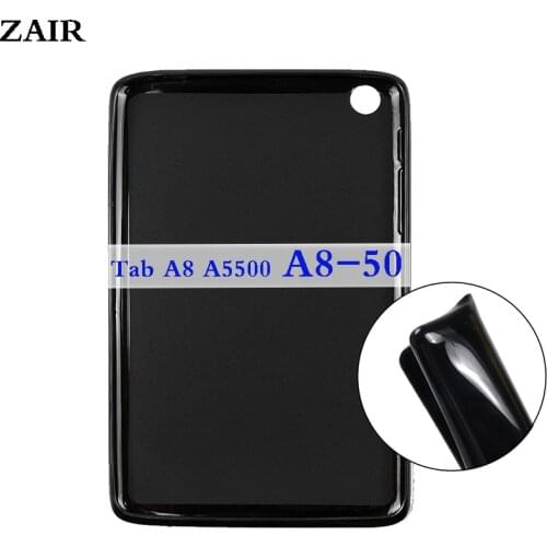 Case For Lenovo Tab A8 A8-50 A5500 a5500-h a5500-f 8.0 inch Bendable Soft Silicone TPU Protective Shell Shockproof Tablet Cover